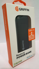 Load image into Gallery viewer, Griffin PowerBank USB 5200MAH 2x Extra SmartPhone Tablet Charges