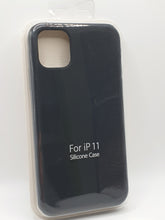 Load image into Gallery viewer, iPhone 11 Black Soft Touch Silicone Case Cover Protection Lightweight Slim Extra Grip