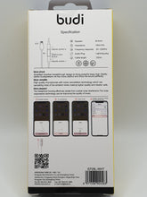 Load image into Gallery viewer, Budi Lightening Connector Earphones 1.2M With Remote Volume Controls & Mic For iPhone/iPad