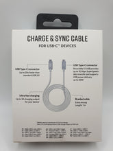 Load image into Gallery viewer, Kit USB-C To USB-C Cable Sync &amp; Charge Ultra Fast Data Transfer Braided Durable 1 Metre Fast Charging
