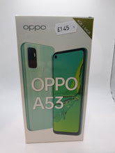 Load image into Gallery viewer, Oppo A53 Smartphone Electric Black Unlocked New In Box All Accessories 4GB Ram 64GB Triple Camera 18W Fast Charge Android 5000Mah Battery
