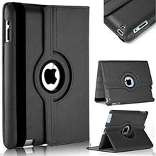 Load image into Gallery viewer, iPad 2/3/4 Black Case Rotating 360 Full Protective Cover Leather Style Stand Up Positions