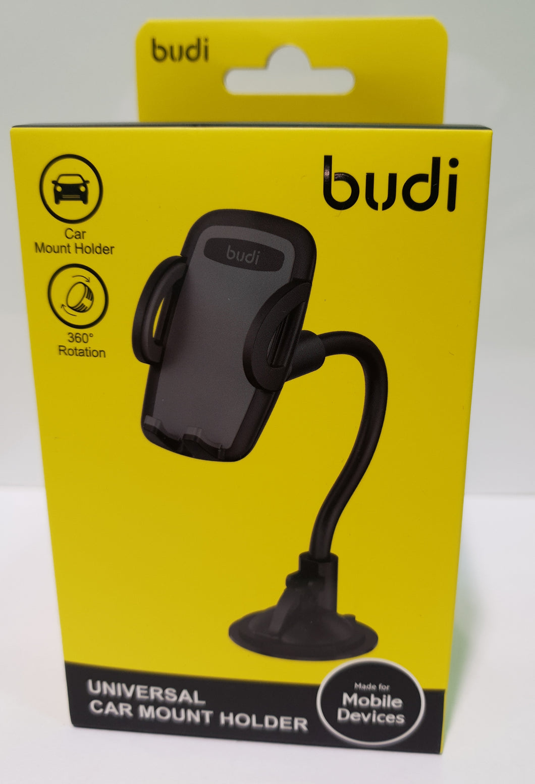 Budi Car Mount Holder For Smartphones 360 Rotation Adjustable Universal
