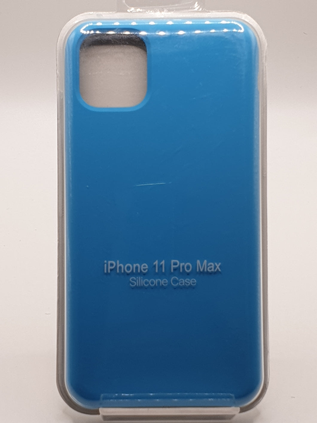 iPhone 11 Pro Max Silicone Blue Case Cover