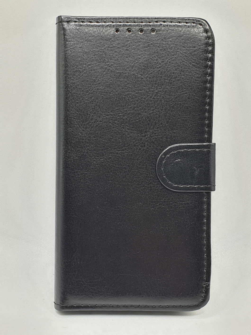 Samsung A10 Wallet Card Insert Case Faux Leather Black Full Protection Stand Up Cover