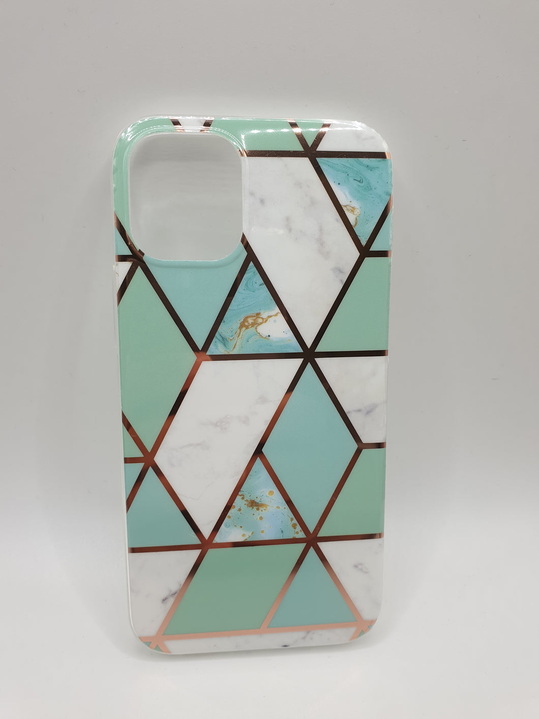 iPhone 12 Mini 5.4 Case Cover Marble Design White Turqoise Glitter Phone Protection Stylish Unique