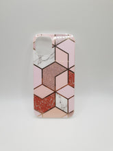 Load image into Gallery viewer, iPhone 12 Mini 5.4 Case Cover Marble Design Pink Glitter Phone Protection Stylish Unique
