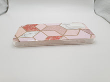 Load image into Gallery viewer, iPhone 12 Mini 5.4 Case Cover Marble Design Pink Glitter Phone Protection Stylish Unique
