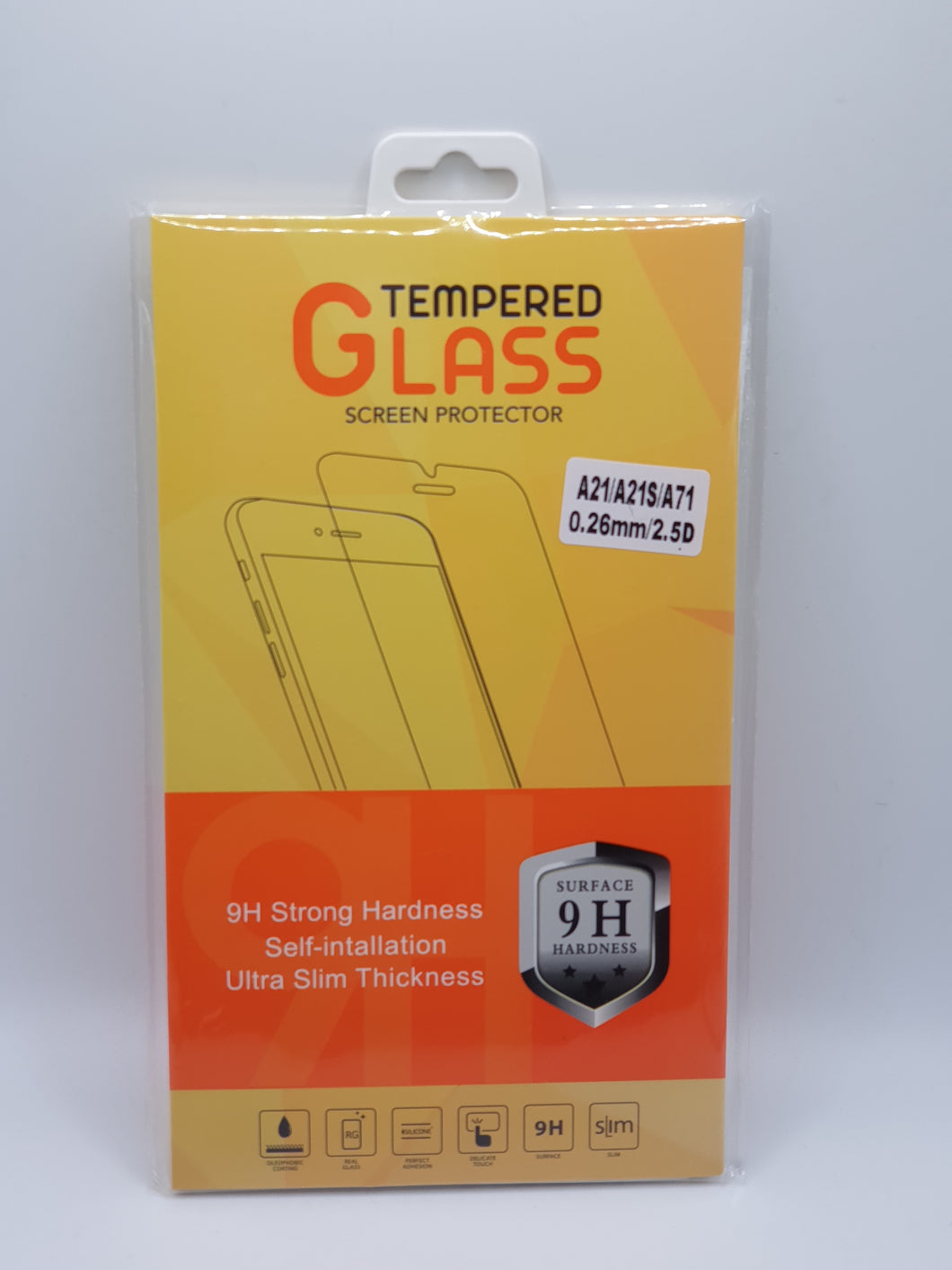 Samsung Galaxy A70 Tempered Glass Screen Protector 9H Toughened Impact Shield (2Pack)