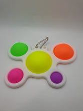 Load image into Gallery viewer, Large Simple Dimple Poppits Keyring Attachment Multi Colour
