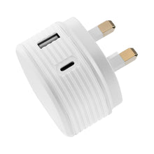 Load image into Gallery viewer, Juice Dual USB-C USB-A Charger 30w Power Delivery For iPhone 12 &amp; Android Smartphones
